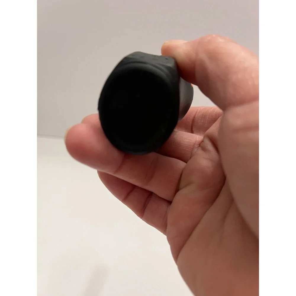 Vintage Inca Pisco Miniature Bottle Matte Black Glass Peruvian Head 1.6oz Peru